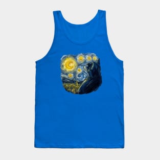 Cat in Van Gogh world Tank Top